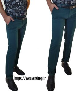 شلوار دو برکش ترک سبز یشمی | شلوار دو برکش ترک سبز یشمی شلوار سبز یشمی کش دار پوشاک ویور