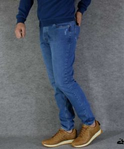 شلوار جین آبی استایل اسلیم کد 055